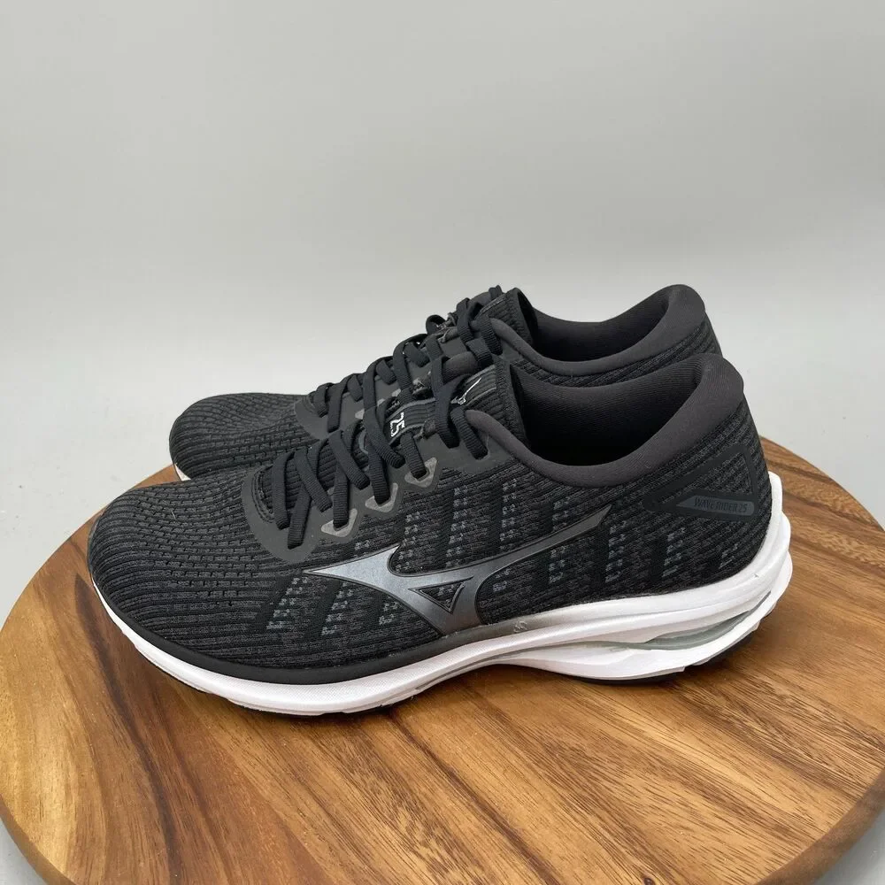Mizuno Wave Rider 25 Shoes Mens 11.5 Black Training Athletic Running Sneakers